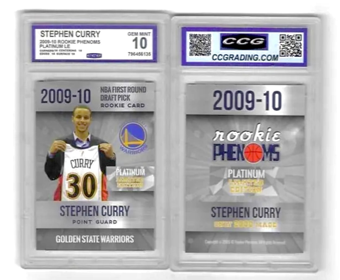 Gem 10 STEPHEN CURRY 2009 LTD Edition Rookie Phenoms Rookie Basketball Card (1 of 1)