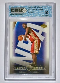 Gem Mint 10 LEBRON JAMES Rookie Basketball Card