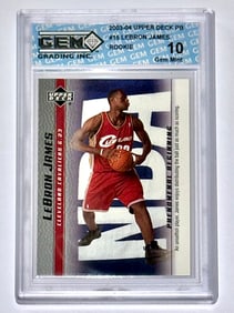 Gem Mint 10 LEBRON JAMES 2003 Upper Deck Rookie Basketball Card