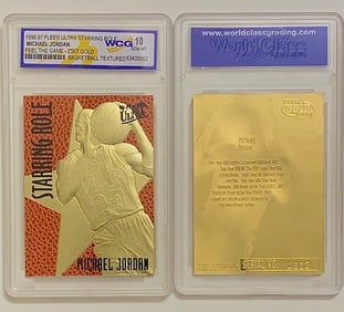 MICHAEL JORDAN Fleer Textured 23k Basketball Card