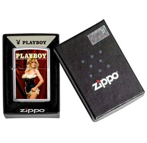 Authentic Never Used ZIPPO Playboy Risque Lighter with Original Box