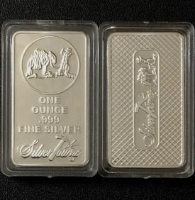 1oz SILVER TOWNE Encapsulated Clad Silver Bar