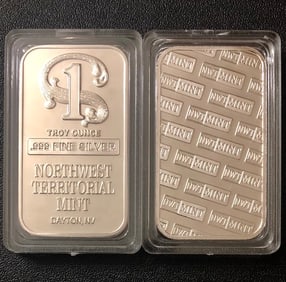 1oz NORTHWEST TERRITORIAL MINT Encapsulated Clad Silver Bar
