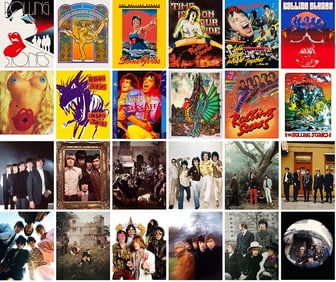 Lot of 24 The Rolling Stones Collectible Postcards