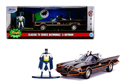 1966 TV Series BATMAN & Die-Cast BATMOBILE by JADA Toys