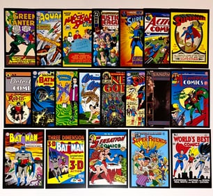 20 Awesome Vintage Art of DC Comic Books Postcards - B