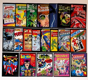 20 Awesome Vintage Art of DC Comic Books Postcards - C