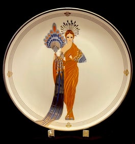 Signed ERTE Art Deco Limited Edition Fine Porcelain