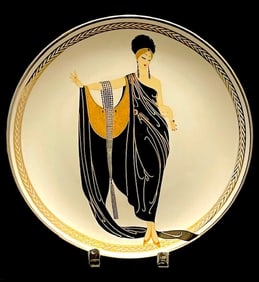 Signed ERTE Art Deco Limited Edition Fine Porcelain