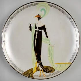Signed ERTE Art Deco Limited Edition Fine Porcelain