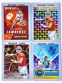 Lot of 4 TREVOR LAWRENCE Rookie Football Cards A
