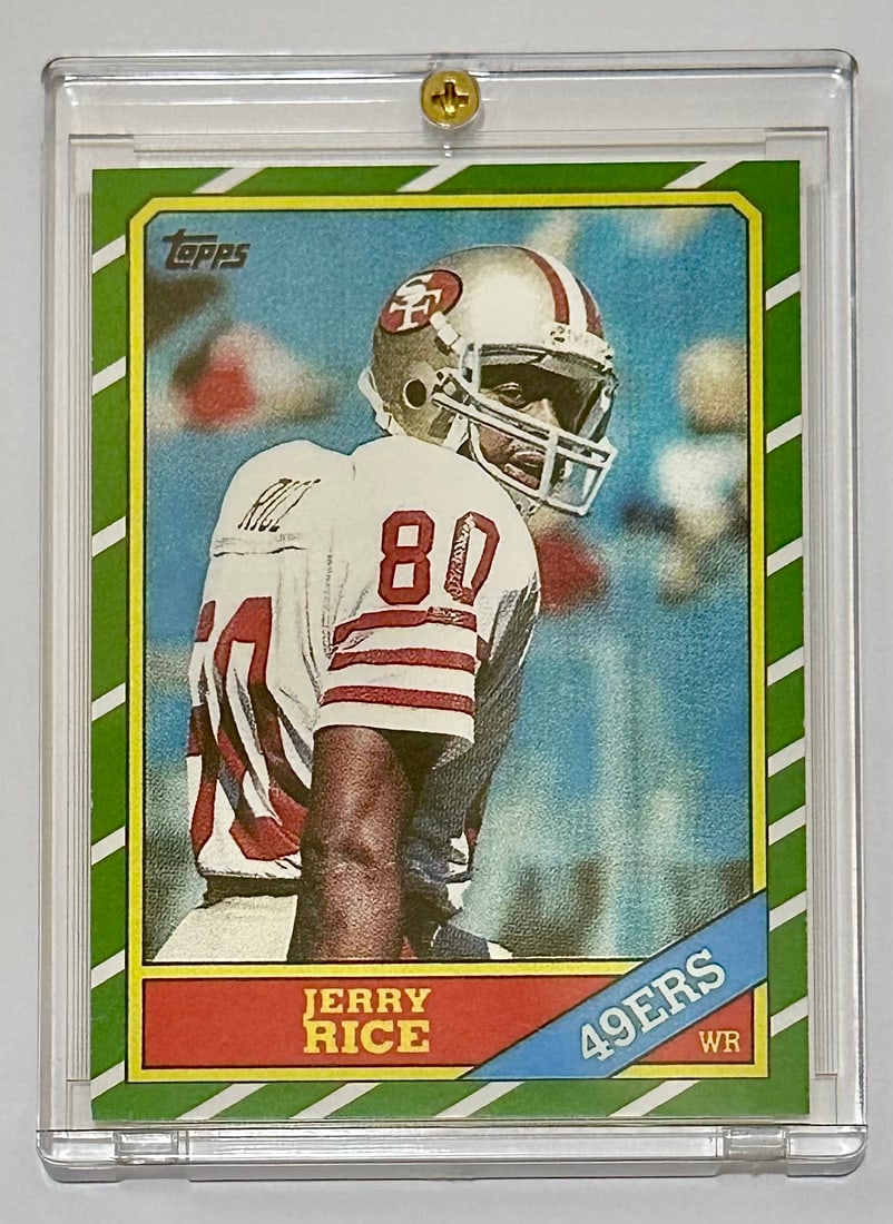 1986 Topps JIM RICE Rookie Football Card: Beautiful Condition – Multiple Photos Posted