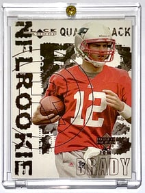 2000 Upper Deck TOM BRADY Rookie Football Card