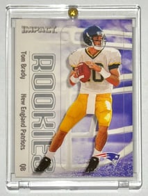 2000 Fleer TOM BRADY Rookie Football Card