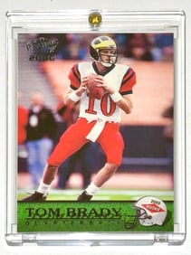 2000 Pacific Trading TOM BRADY Rookie Football Card