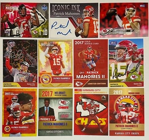11 PATRICK MAHOMES Custom & Limited Edition Rookie Football Cards - A