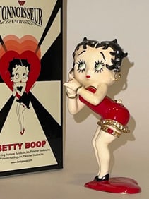 RARE Retired BETTY BOOP Enameled Figurine Trinket Box