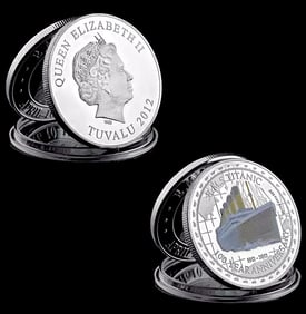 2012 TITANIC 100 Year Commemorative .999 Silver Coin