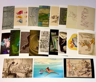 20 Beautiful Golden Age The Art of Disney Postcards - C