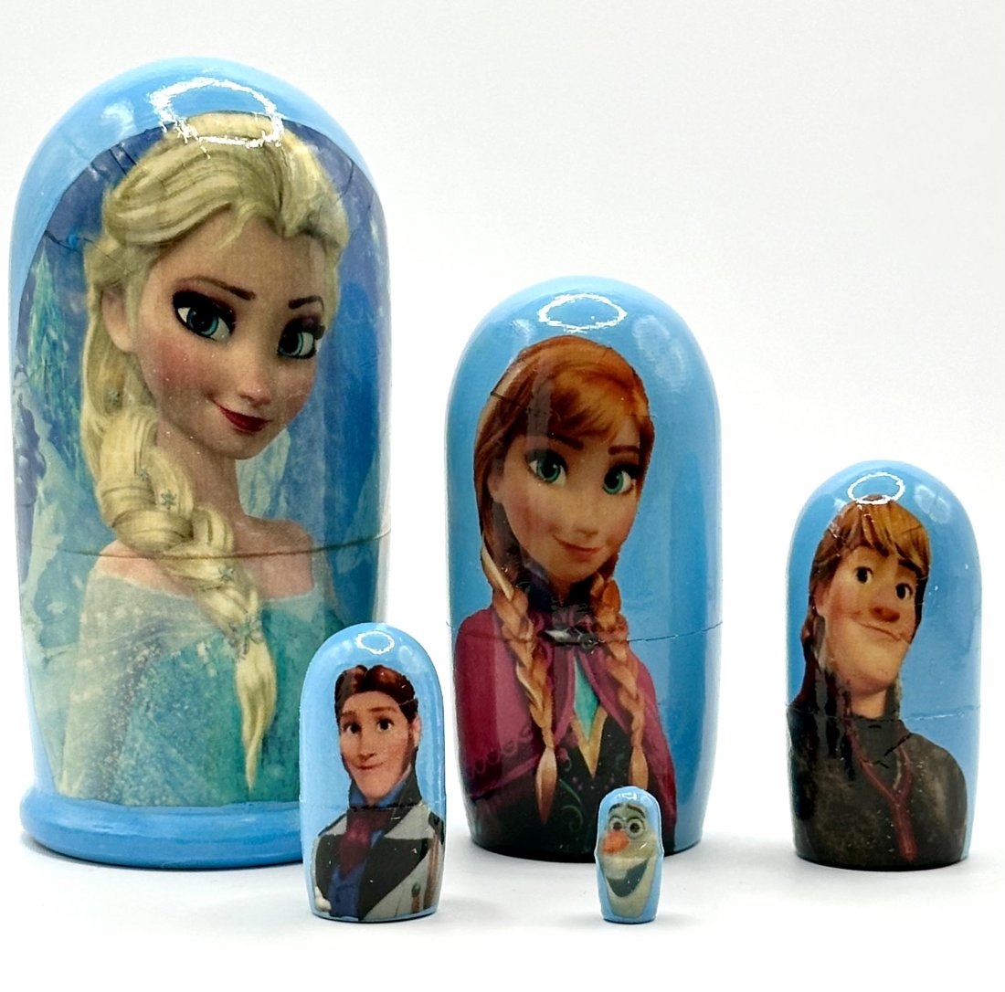 Walt Disney Studios FROZEN Russian Matryoshka Nesting Dolls: Great Set