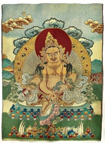 Vintage Chinese Handmade Silk Embroidered Tapestry