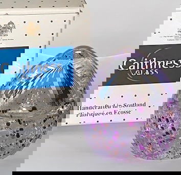 Etch Signed CAITHNESS Scotland Art Glass Paperweight: Gorgeous Colors / Handmade in Scotland / Comes in Original Box / Immaculate Condition