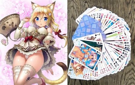 Rare Japanese Sexy Anime Risque Art Playing Cards Deck
