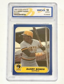 Gem Mint 10 BARRY BONDS 1986 Fleer Update Rookie Baseball Card