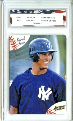Gem 10 DEREK JETER 1994 Action Packed Rookie Baseball Card