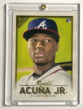 Ronald Acuna Jr Topps Gallery Rookie Baseball Card