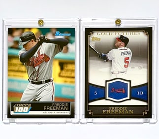 Lot of 2 FREDDIE FREEMAN   Rookie Baseball Cards