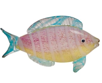 Large MURANO Art Glass Tropical Fish with Beautiful Colors