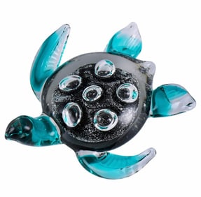 Awesome MURANO Art Glass Sea Turtle Sculpture