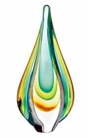 Stunning MURANO Art Glass Freeform Teardrop Sculpture
