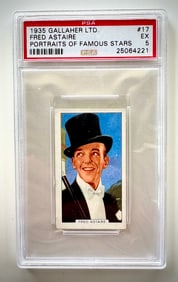 Extremely Rare 1935 Fred Astaire Tobacco Cigarette Card