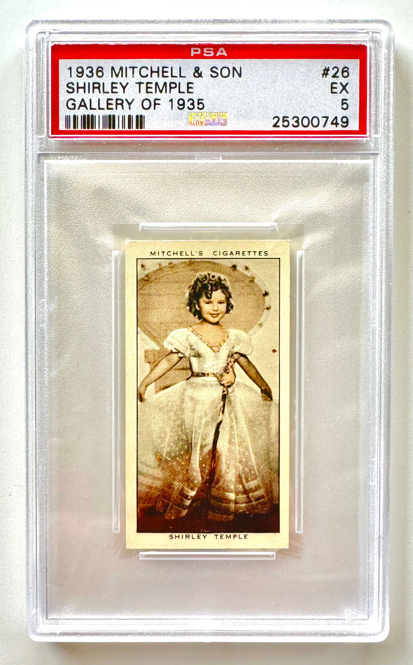 Extremely Rare 1936 SHIRLEY TEMPLE Tobacco Cigarette Card (1 of 2)