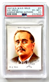 Extremely Rare 1937 H.G. WELLS Tobacco Cigarette Card