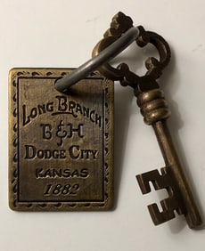 1882 LONG BRANCH SALOON Whorehouse Brothel Room Key