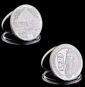 Ancient Egypt KING TUT 1oz Silver Clad Coin