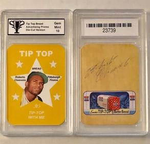 Gem 10 ROBERTO CLEMENTE Advertising Baseball Card