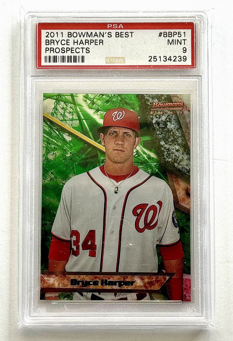 BRYCE HARPER 2011 Bowmans Best Prospects Rookie Baseball Card (1 of 2)