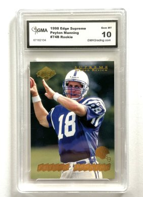 Gem Mint 10 PEYTON MANNING Rookie Football Card