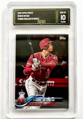 2018 Topps Update Gem 10 SHOHEI OHTANI Rookie Baseball Card