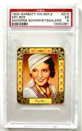 PSA Graded EX 1934 Stars of the Silver Screen Tobacco Card