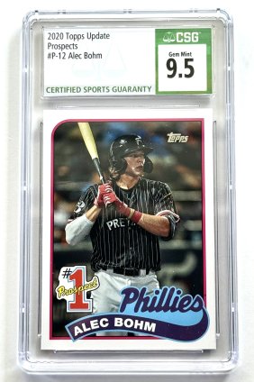 Gem Mint Topps Update ALEC BOHM Rookie Baseball Card