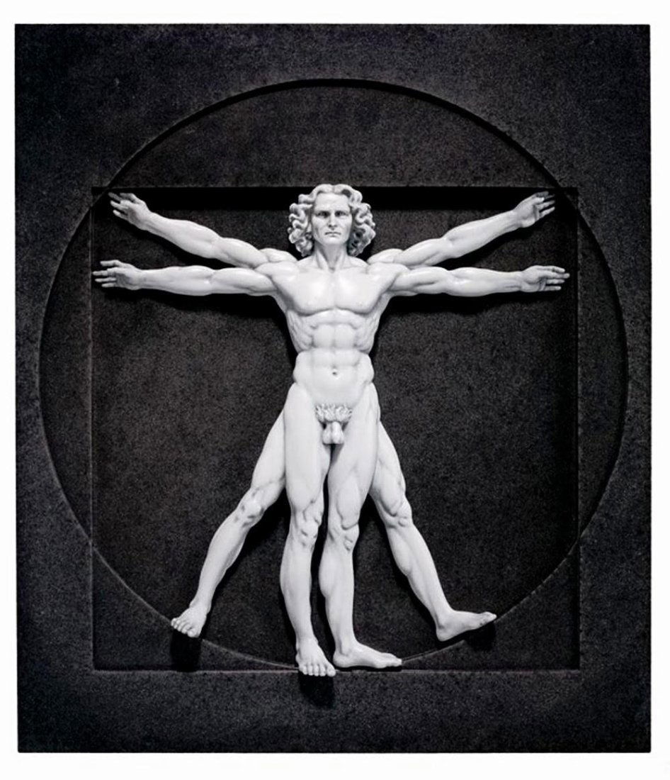 Leonardo Da Vinci Vitruvian Man Wall Sculpture (1 of 1)