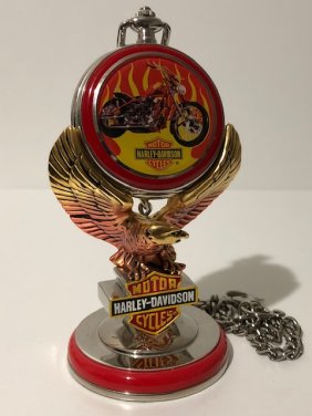 Genuine HARLEY-DAVIDSON Pocket Watch Stand & Chain