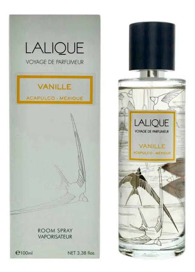 Sealed New in Box LALIQUE Vanille 3.38oz Lalique Voyage de Parfumeur: This is an Authentic and Brand New Lalique Voyage de Parfumeur Vanille Acapulco – Mexique Ladies Lalique Voyage de Parfumeur Room Spray Vaporisater