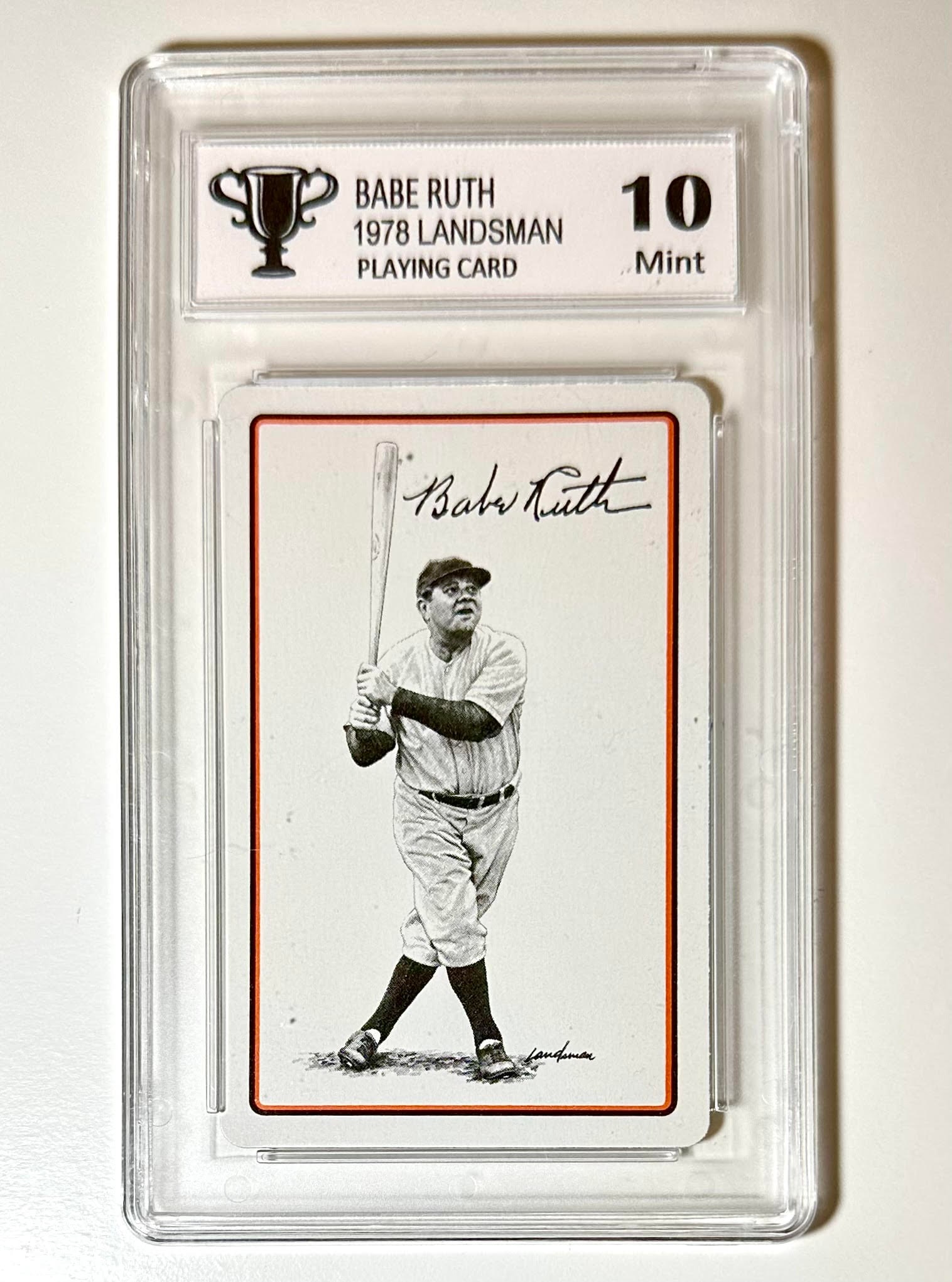 Gem 10 Landsman BABE RUTH Baseball Playing Card (1 of 1)