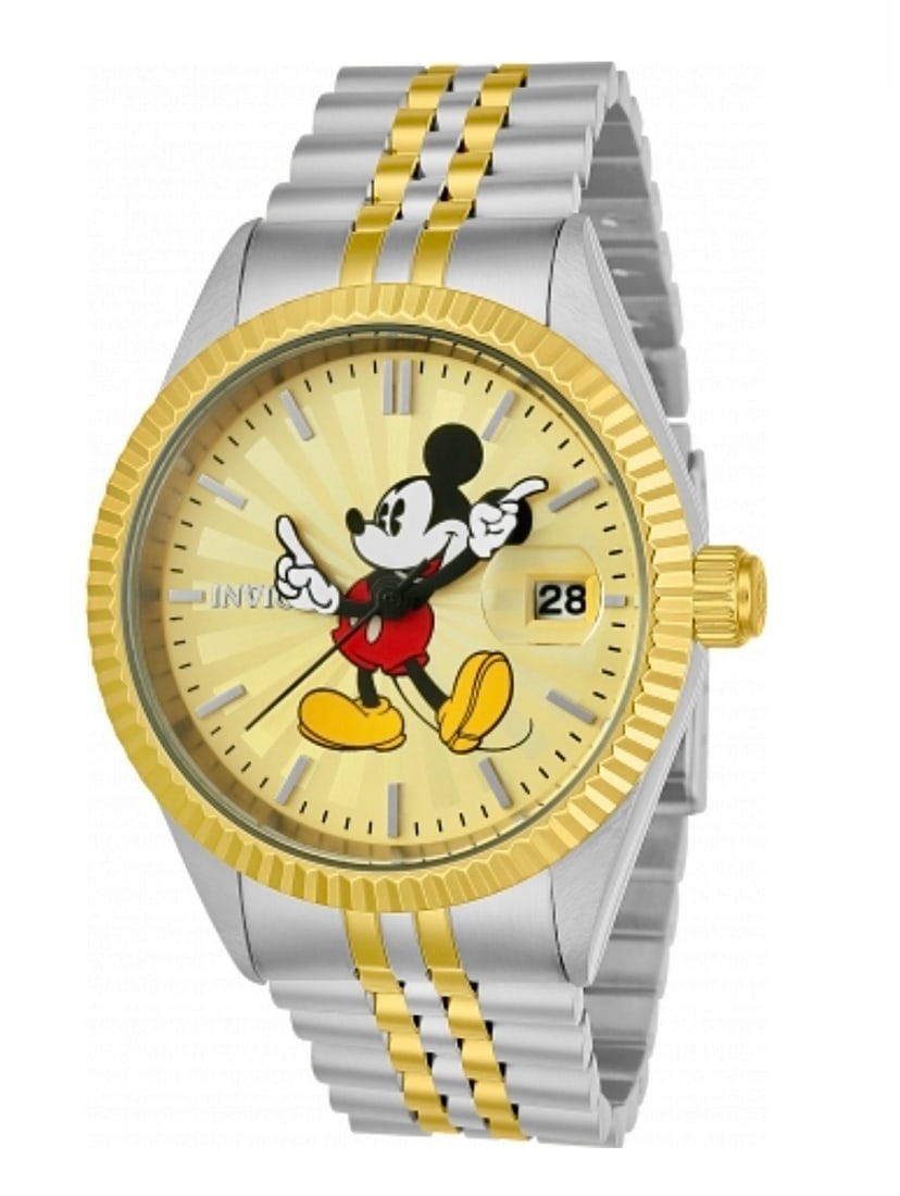 Limited Edition INVICTA Disney Mickey Mouse MENS Watch: This is a LIMITED EDITION Authentic Invicta Mickey Mouse Watch that is Still Brand New in the Original Retail Box / It was originally purchased as a Collectible, so it has never been worn / Multiple P